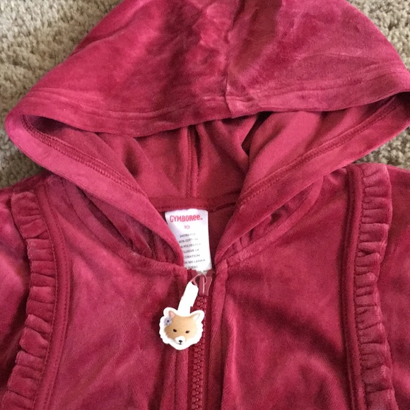 Vintage Gymboree Autumn Highland velour hooded jacket Sz 10 - Picture 2 of 6